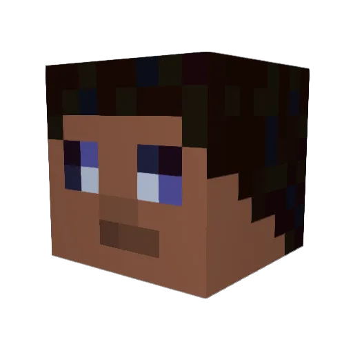 3House Minecraft avatar head, 3D render