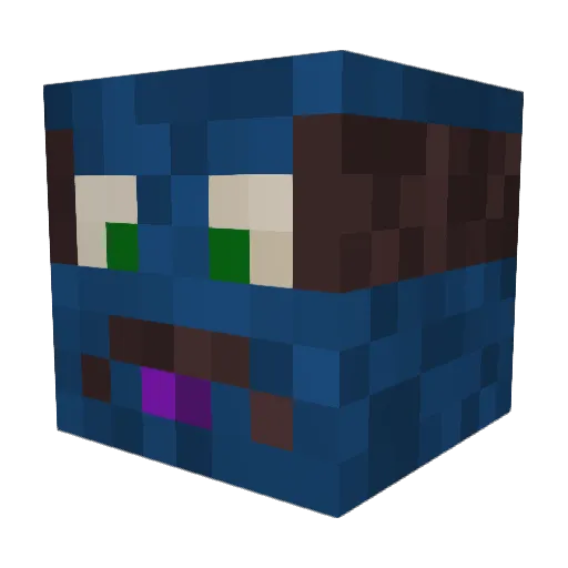 3IKA Minecraft avatar head, 3D render