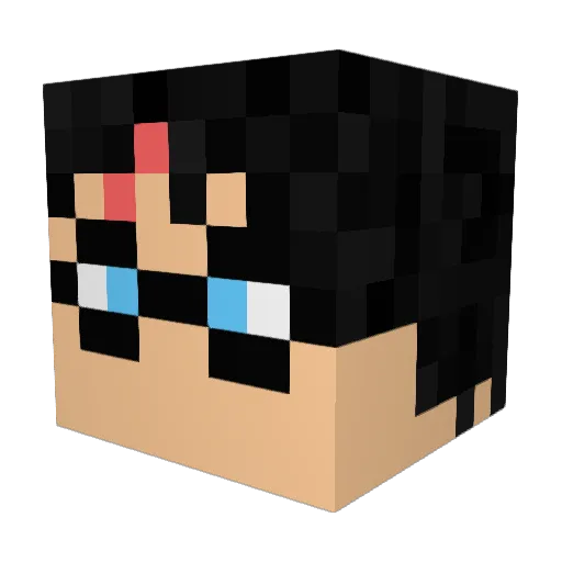 3JlouKeTchup Minecraft avatar head, 3D render