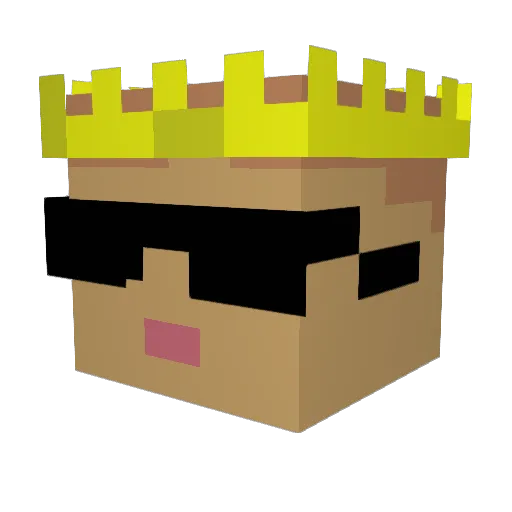 3Kimo3 Minecraft avatar head, 3D render