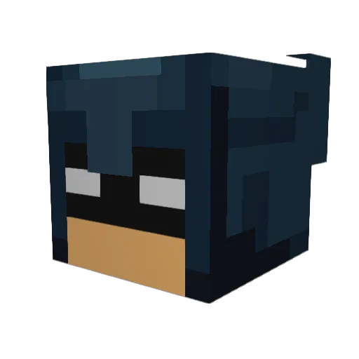 3LANCA Minecraft avatar head, 3D render