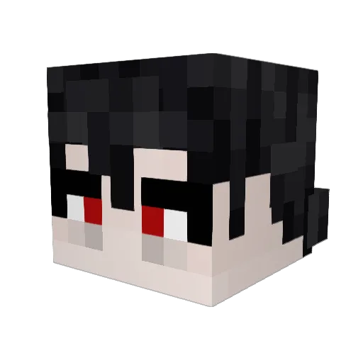 3LL1S_14 Minecraft avatar head, 3D render