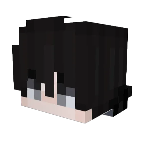 3LO_SH Minecraft avatar head, 3D render
