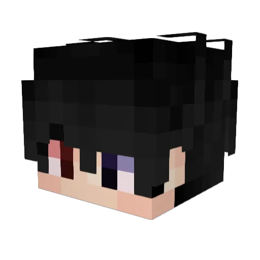3Liiii Minecraft avatar head, 3D render