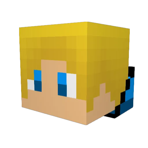 3MB0AR Minecraft avatar head, 3D render