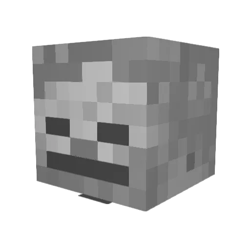 3MK_ROX Minecraft avatar head, 3D render