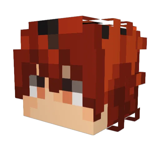 3MoRy44 Minecraft avatar head, 3D render