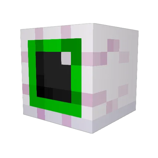 3Q_G Minecraft avatar head, 3D render