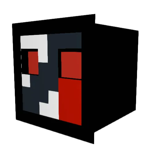 3RR00R Minecraft avatar head, 3D render
