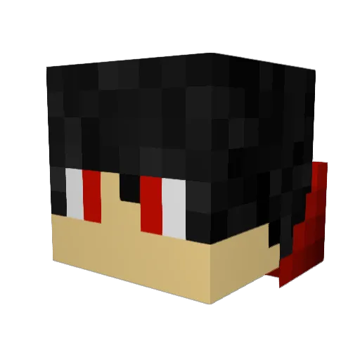 3RR0R5 Minecraft avatar head, 3D render