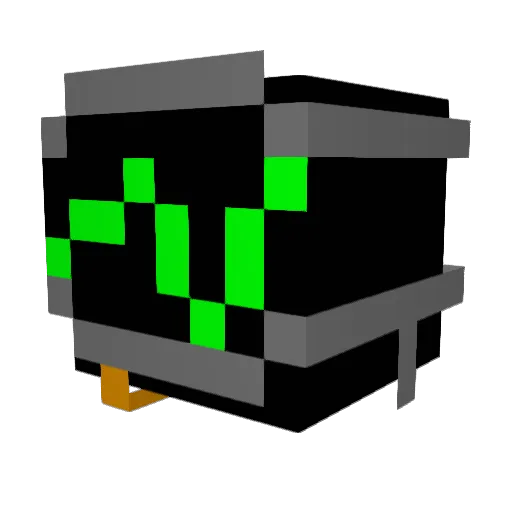 3RR0R_404_ Minecraft avatar head, 3D render