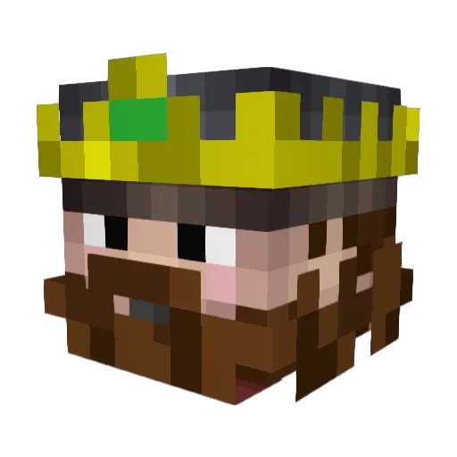 3Ross77 Minecraft avatar head, 3D render