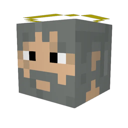 3Scatter Minecraft avatar head, 3D render