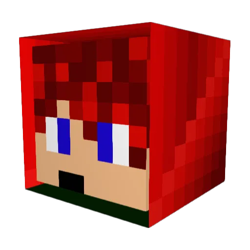 3THAN20 Minecraft avatar head, 3D render