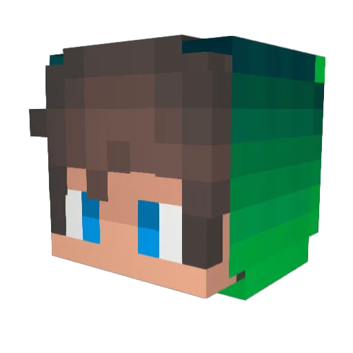 3Tapp Minecraft avatar head, 3D render