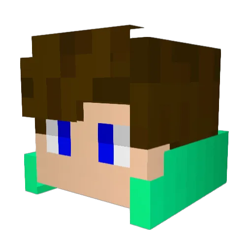 3XPROGamer Minecraft avatar head, 3D render