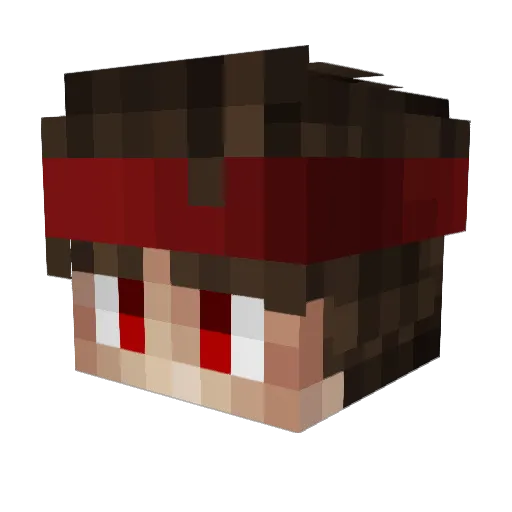 3Z4 Minecraft avatar head, 3D render