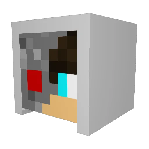 3_3_KirilliX_3_3 Minecraft avatar head, 3D render