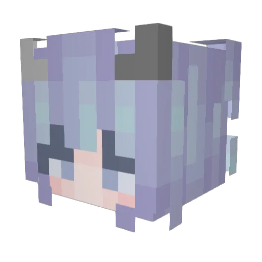 3_93Kw Minecraft avatar head, 3D render