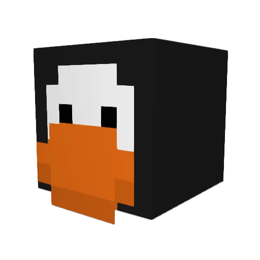 3_bigballs Minecraft avatar head, 3D render