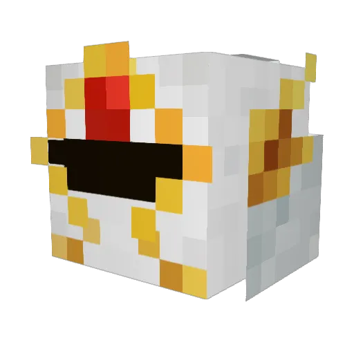 3_tree_zawawa Minecraft avatar head, 3D render