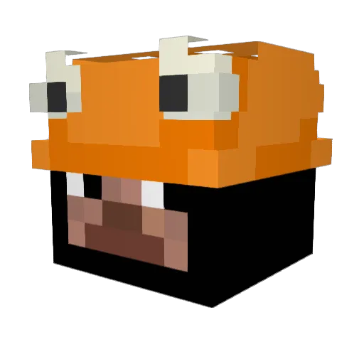 3_vo Minecraft avatar head, 3D render