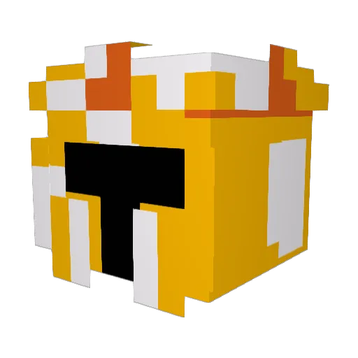 3acyxa Minecraft avatar head, 3D render