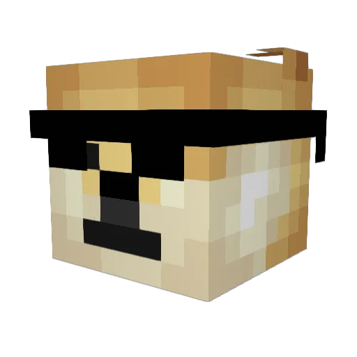 3adel Minecraft avatar head, 3D render