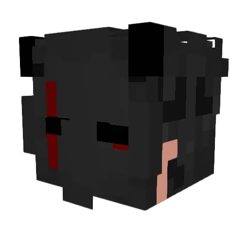3adl_shkl Minecraft avatar head, 3D render