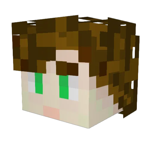 3alayaa Minecraft avatar head, 3D render