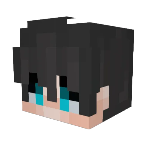 3aloly Minecraft avatar head, 3D render