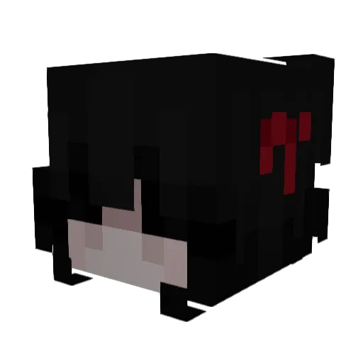 3amsoph Minecraft avatar head, 3D render