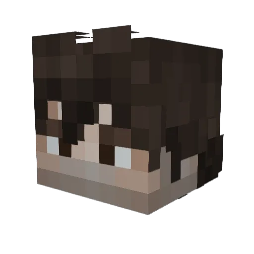 3andrej3 Minecraft avatar head, 3D render
