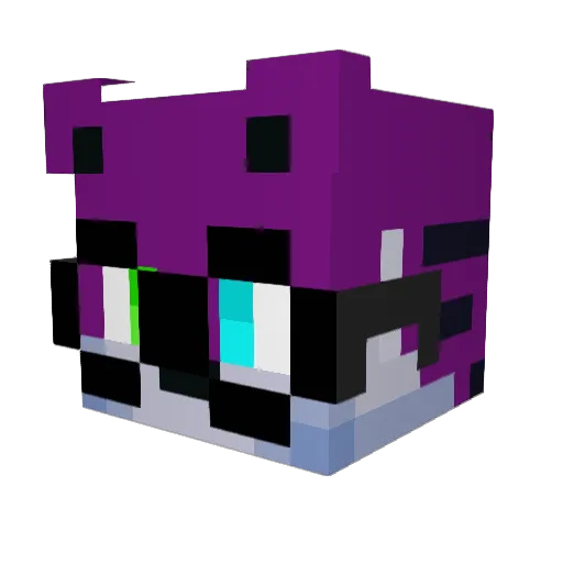 3arb Minecraft avatar head, 3D render