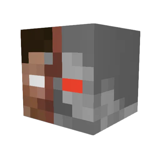 3asyMoe Minecraft avatar head, 3D render