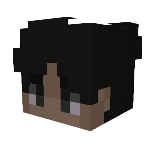 3bdla Minecraft avatar head, 3D render
