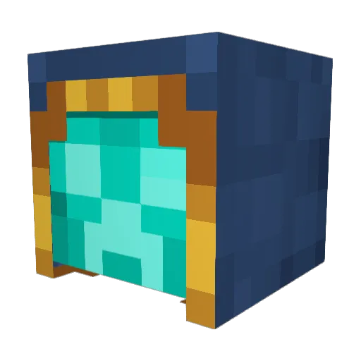 3bdu_2006 Minecraft avatar head, 3D render