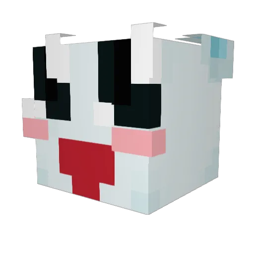 3bigpigs Minecraft avatar head, 3D render