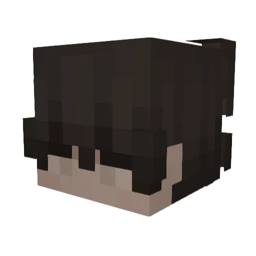 3blu Minecraft avatar head, 3D render