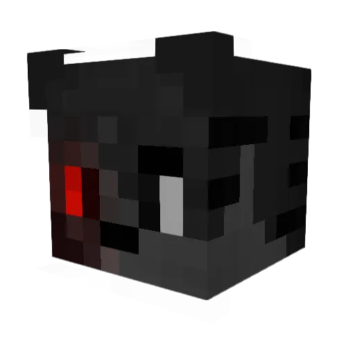 3bod Minecraft avatar head, 3D render