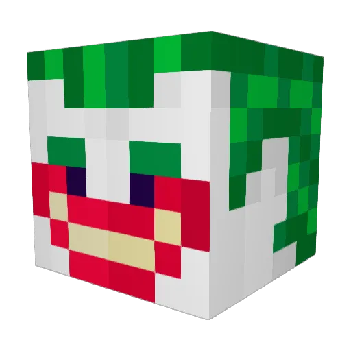 3bood9 Minecraft avatar head, 3D render