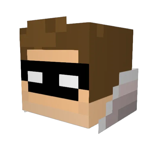 3bood_z3eem Minecraft avatar head, 3D render