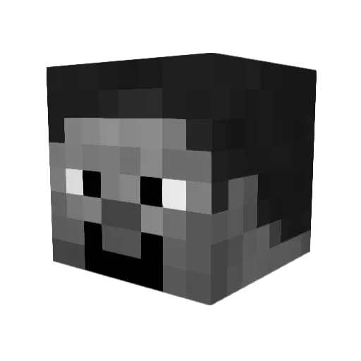 3brEeZy_01 Minecraft avatar head, 3D render