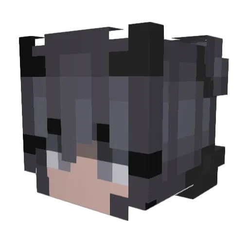 3bx Minecraft avatar head, 3D render