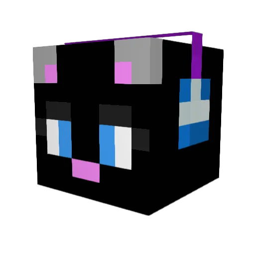 3catsandafish Minecraft avatar head, 3D render