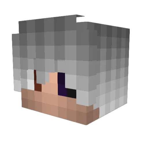 3chon Minecraft avatar head, 3D render