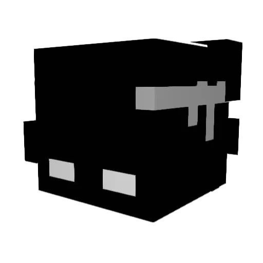 3cm_paleczka Minecraft avatar head, 3D render