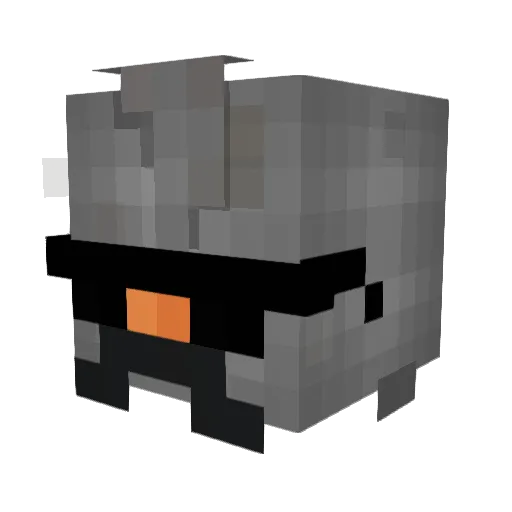 3cooo Minecraft avatar head, 3D render