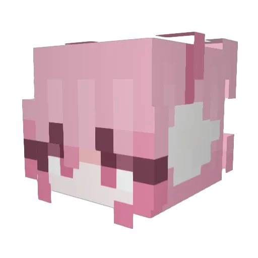 3crit Minecraft avatar head, 3D render