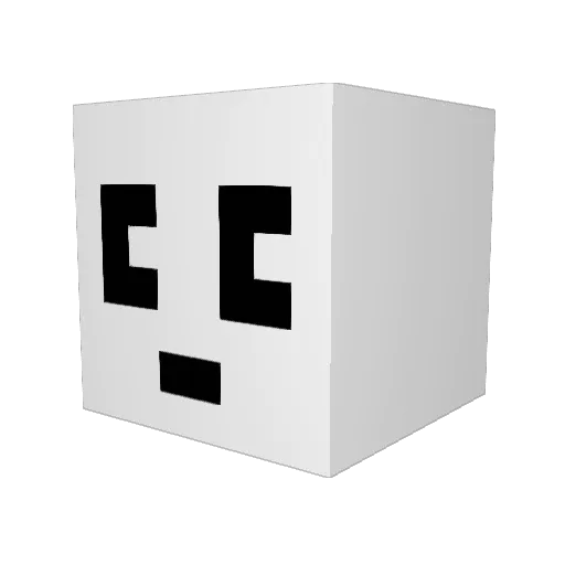 3d0t_ Minecraft avatar head, 3D render